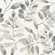 Pinnate Charcoal Leaves Wallpaper by Chesapeake, 20.5 in x 33 ft roll