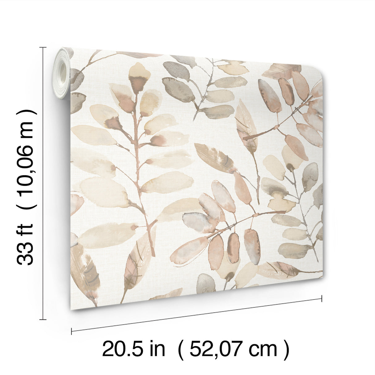 Pinnate Salmon Leaves by Chesapeake Botanical Wallpaper – Brewster Home Fashions 4169-13912