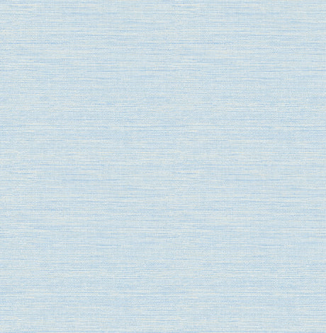 Agave Sky Blue Faux Grasscloth Wallpaper by Chesapeake