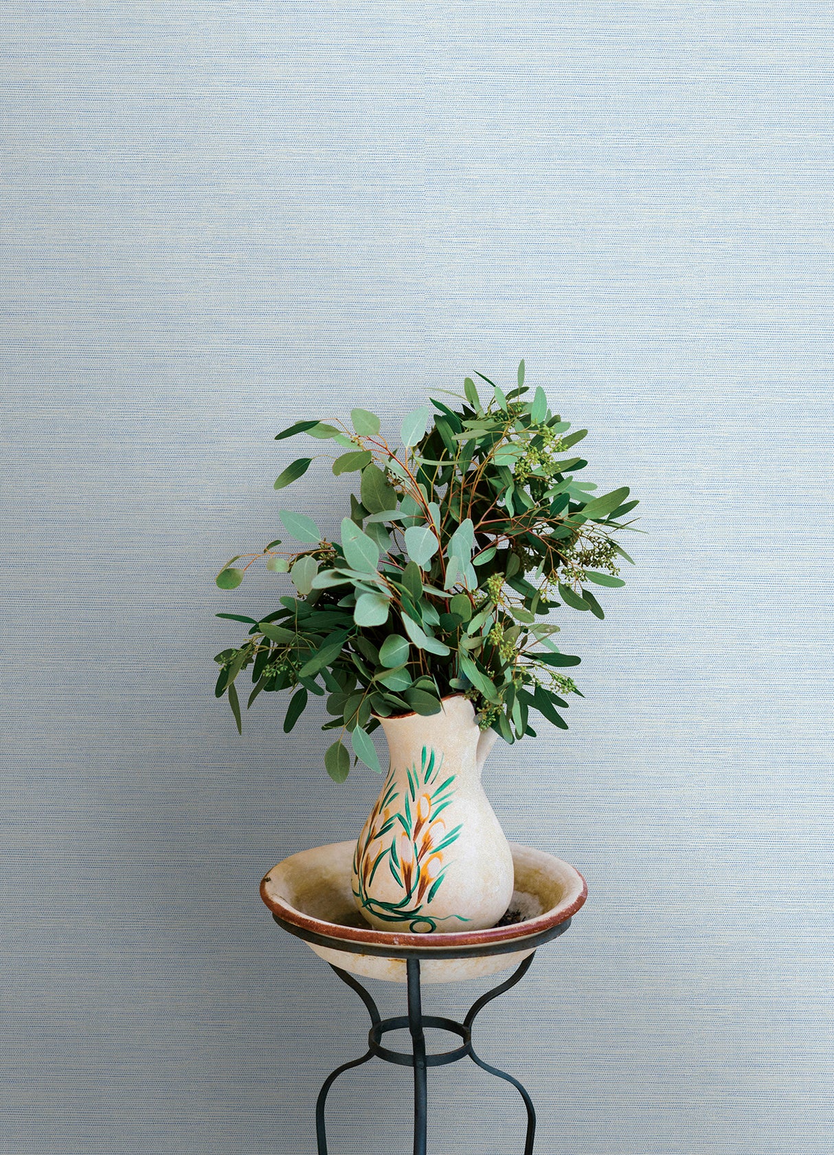 Agave Sky Blue by Chesapeake Faux Grasscloth Wallpaper – Brewster Home Fashions 4169-24283