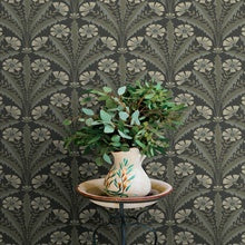 Tap Root Charcoal by Chesapeake Floral Damask Wallpaper – Brewster 4169-27601