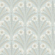 Tap Root Light Blue Floral Damask Wallpaper by Chesapeake