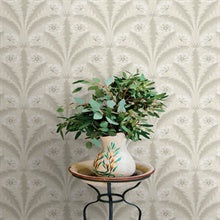 Tap Root Beige by Chesapeake Floral Damask Wallpaper – Brewster Home Fashions 4169-27603