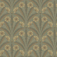 Tap Root Green Floral Damask Wallpaper by Chesapeake