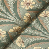 Tap Root Green by Chesapeake Floral Damask Wallpaper – Brewster Home Fashions 4169-27604
