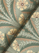 Tap Root Green by Chesapeake Floral Damask Wallpaper – Brewster Home Fashions 4169-27604