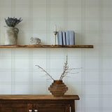 Auberge White by Chesapeake Plaid Wallpaper – Brewster Home Fashions 4169-27606