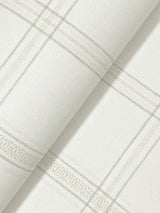 Auberge White by Chesapeake Plaid Wallpaper – Brewster Home Fashions 4169-27606