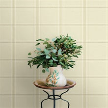 Auberge Ivory by Chesapeake Textured Non Woven Plaid Wallpaper – Brewster Home Fashions 4169-27607