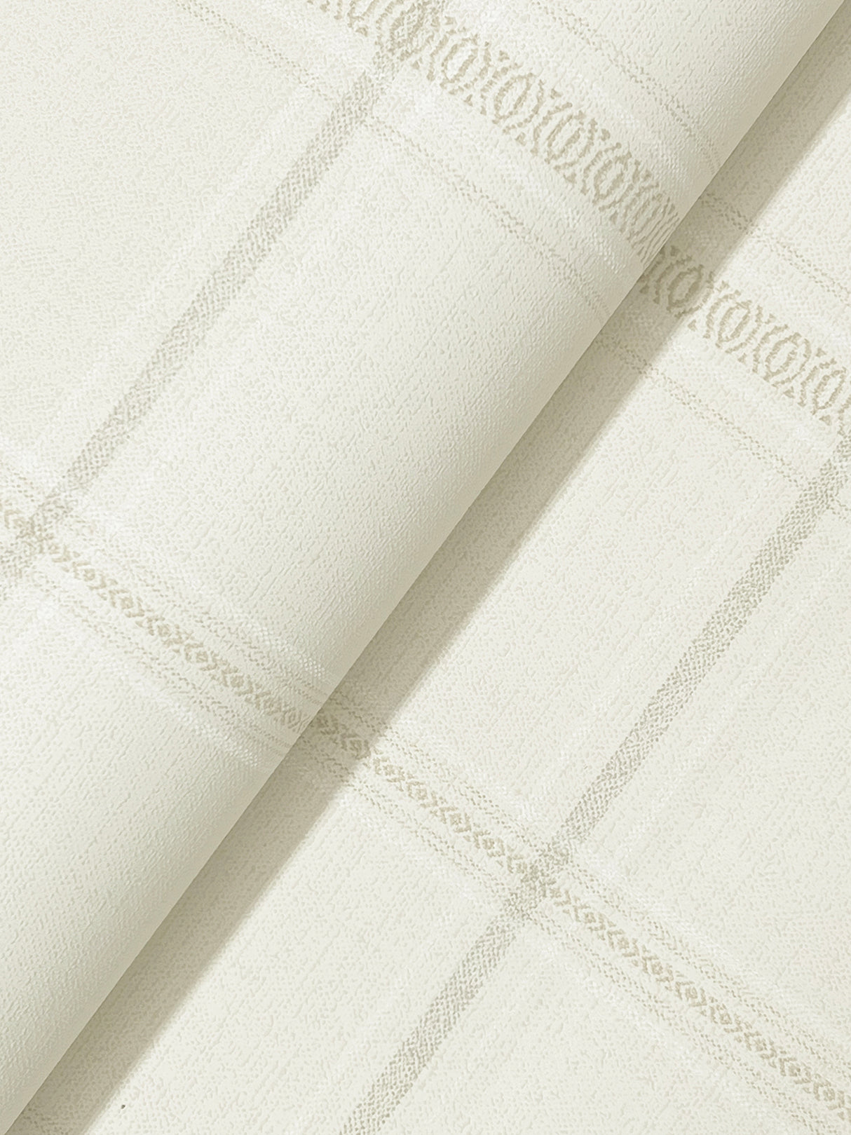 Auberge Ivory by Chesapeake Textured Non Woven Plaid Wallpaper – Brewster Home Fashions 4169-27607