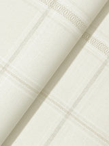 Auberge Ivory by Chesapeake Textured Non Woven Plaid Wallpaper – Brewster Home Fashions 4169-27607