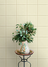 Auberge Ivory by Chesapeake Textured Non Woven Plaid Wallpaper – Brewster Home Fashions 4169-27607