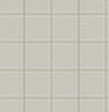 Auberge Taupe Plaid Wallpaper by Chesapeake