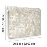 Holt Pastel by Chesapeake Woodland Wallpaper – Brewster Home Fashions 4169-83101