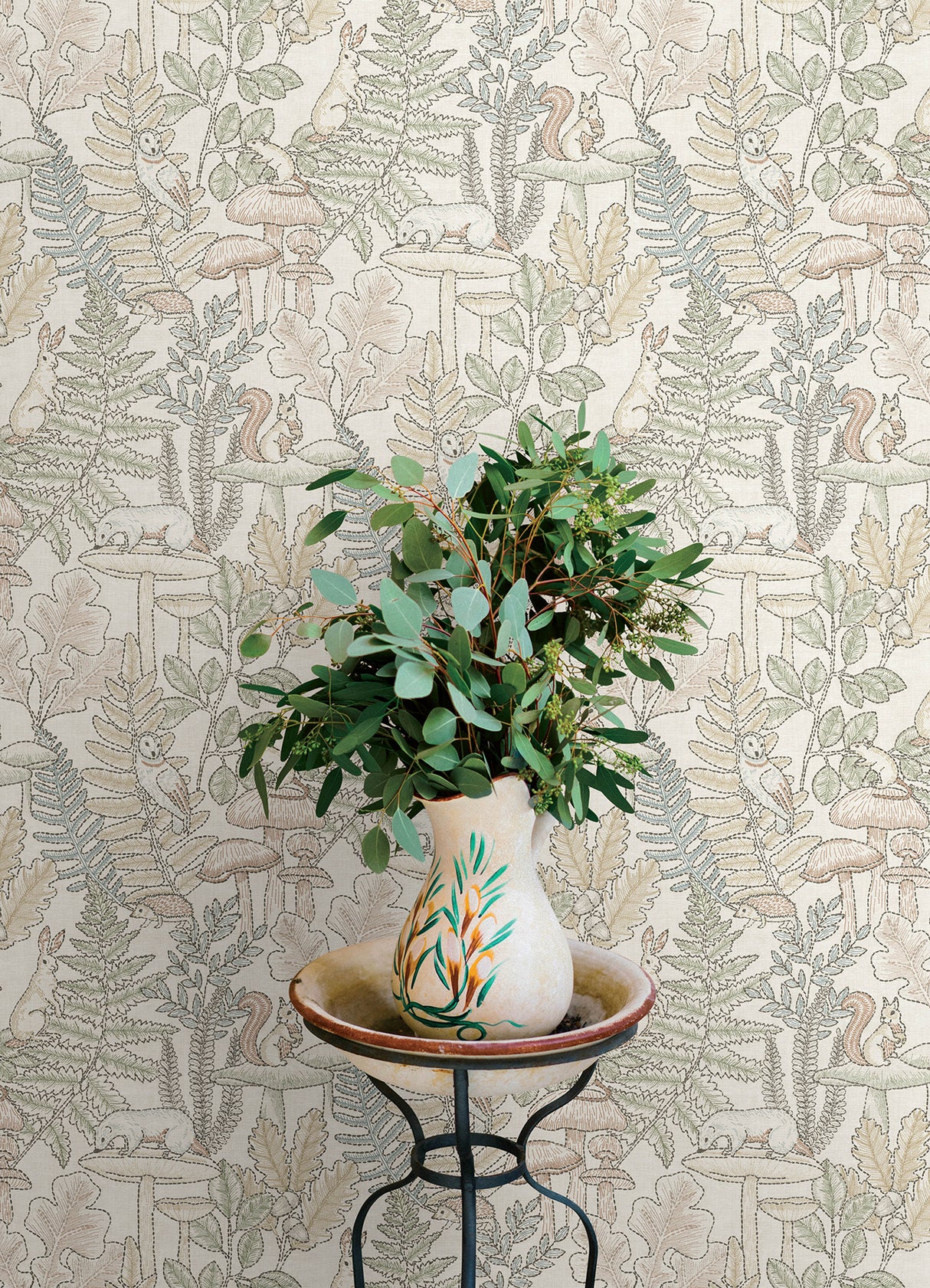 Holt Pastel by Chesapeake Woodland Wallpaper – Brewster Home Fashions 4169-83101