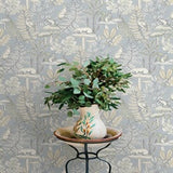 Holt Light Blue by Chesapeake Woodland Wallpaper – Brewster Home Fashions 4169-83102