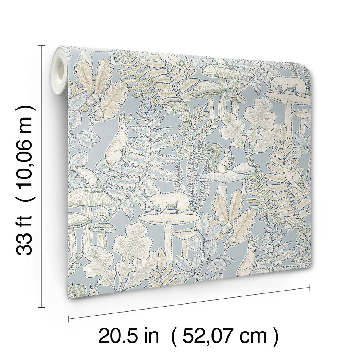 Holt Light Blue by Chesapeake Woodland Wallpaper – Brewster Home Fashions 4169-83102