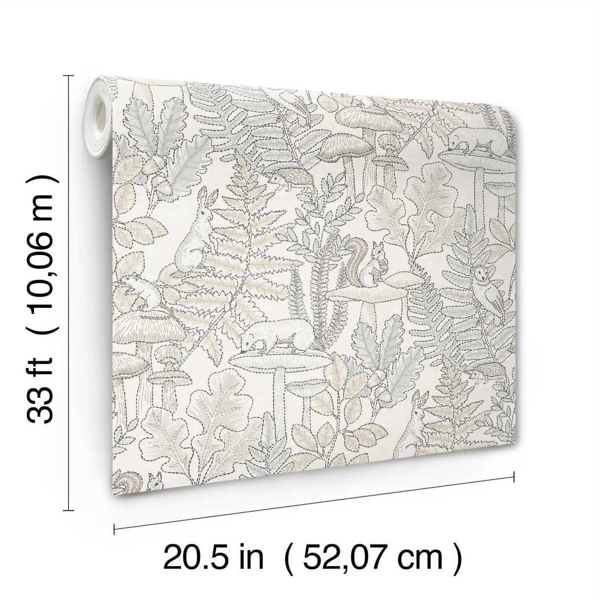 Holt Neutral by Chesapeake Woodland Wallpaper – Brewster Home Fashions 4169-83103