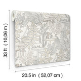 Holt Neutral by Chesapeake Woodland Wallpaper – Brewster Home Fashions 4169-83103