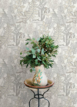 Holt Neutral by Chesapeake Woodland Wallpaper – Brewster Home Fashions 4169-83103