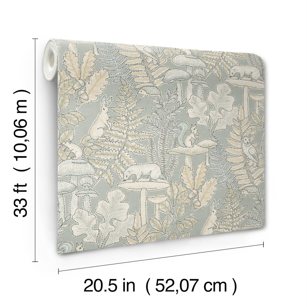 Holt Seafoam by Chesapeake Woodland Wallpaper – Brewster 4169-83104