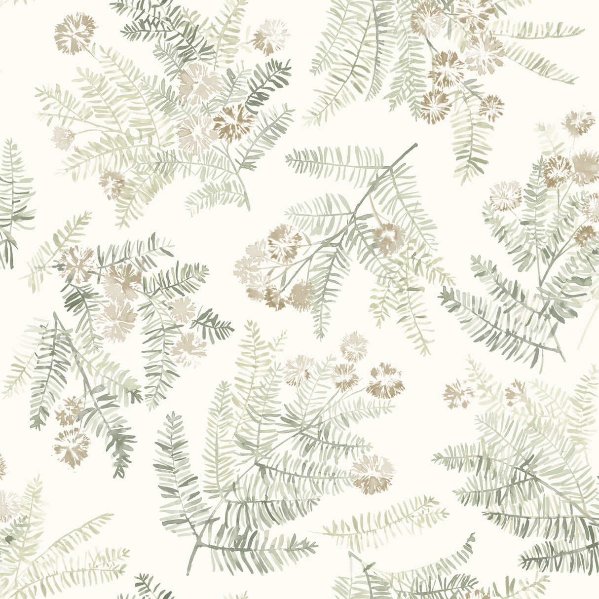 Frith Green Botanical Wallpaper by Chesapeake