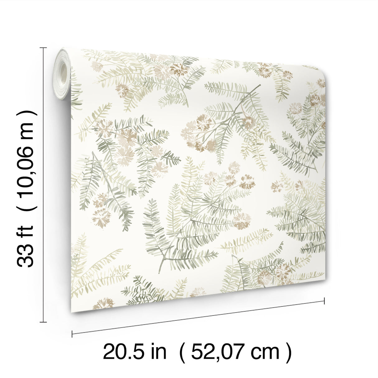 Frith Green by Chesapeake Botanical Wallpaper – Brewster Home Fashions 4169-83105