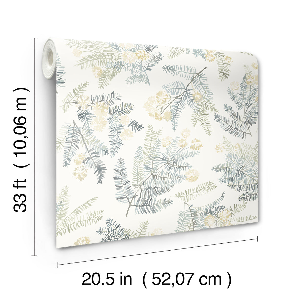 Frith Sea Green by Chesapeake Botanical Wallpaper – Brewster Home Fashions 4169-83106