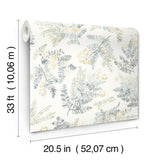 Frith Sea Green by Chesapeake Botanical Wallpaper – Brewster Home Fashions 4169-83106