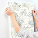 Frith Sea Green by Chesapeake Botanical Wallpaper – Brewster Home Fashions 4169-83106