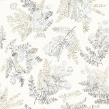 Frith Light Blue Botanical Wallpaper