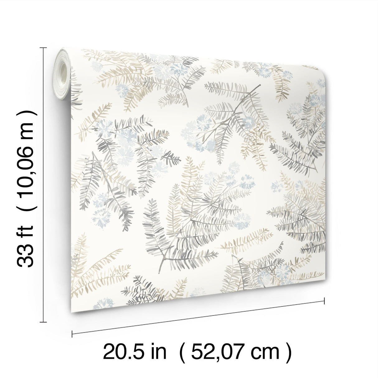 Frith Light Blue by Chesapeake Botanical Wallpaper – Brewster Home Fashions 4169-83107