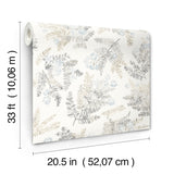 Frith Light Blue by Chesapeake Botanical Wallpaper – Brewster Home Fashions 4169-83107