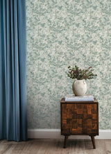 Thicket Teal by Chesapeake Forest Wallpaper – Brewster Home Fashions 4169-83111