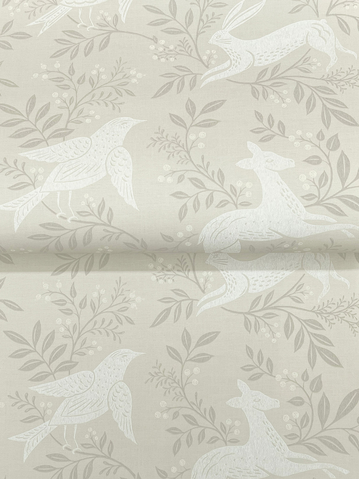Revelry Taupe by Chesapeake Forest Frolic Wallpaper – Brewster 4169-83112