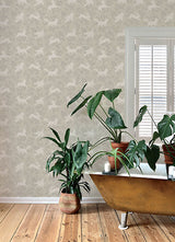Revelry Taupe by Chesapeake Forest Frolic Wallpaper – Brewster 4169-83112
