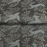 Revelry Black Forest Frolic Black by Chesapeake Animals Wallpaper – Brewster Home Fashions 4169-83114