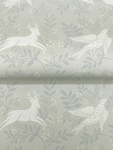 Revelry Sage Forest Frolic by Chesapeake Animals Wallpaper – Brewster Home Fashions 4169-83115