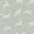Chesapeake Revelry Sage Forest Frolic Wallpaper in sage with woodland animals