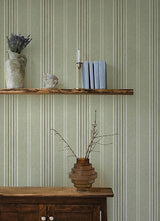 Calvados Moss by Chesapeake Linen Stripe Wallpaper – Brewster Home Fashions 4169-83121