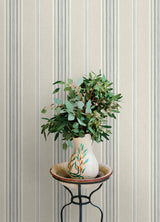 Calvados Turquoise by Chesapeake Linen Stripe Wallpaper – Brewster Home Fashions 4169-83122