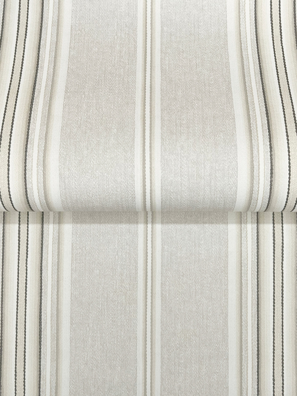 Calvados Grey by Chesapeake Linen Stripe Wallpaper – Brewster 4169-83124