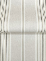 Calvados Grey by Chesapeake Linen Stripe Wallpaper – Brewster 4169-83124