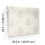 Frond Cream by Chesapeake Leaf Wallpaper – Brewster Home Fashions 4169-83125