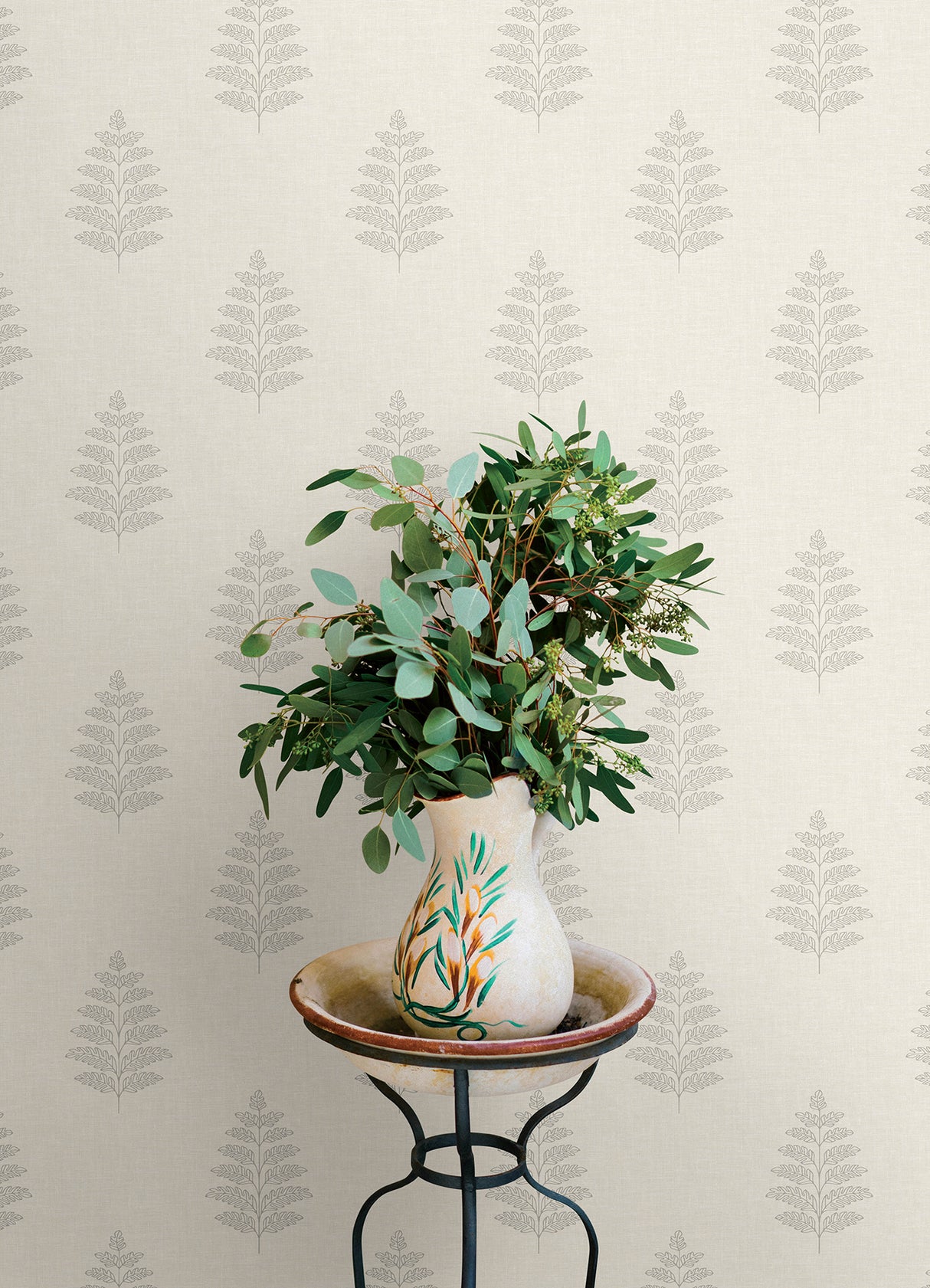 Frond Cream by Chesapeake Leaf Wallpaper – Brewster Home Fashions 4169-83125