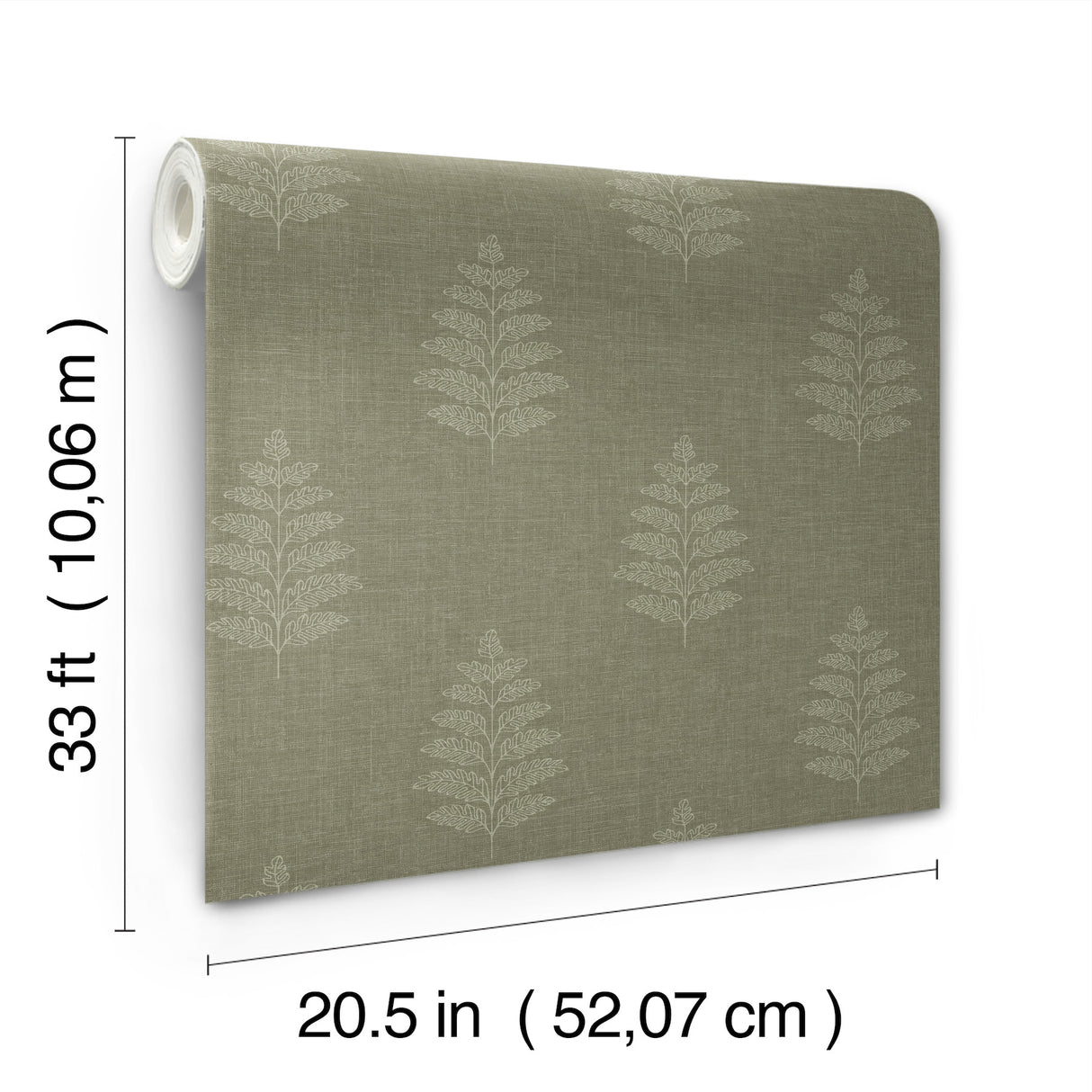 Frond Dark Green by Chesapeake Leaf Wallpaper – Brewster Home Fashions 4169-83126