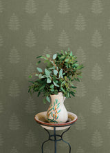 Frond Dark Green by Chesapeake Leaf Wallpaper – Brewster Home Fashions 4169-83126