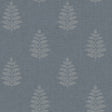 Frond Denim Leaf Wallpaper by Chesapeake