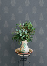 Frond Denim by Chesapeake Leaf Wallpaper – Brewster Home Fashions 4169-83127