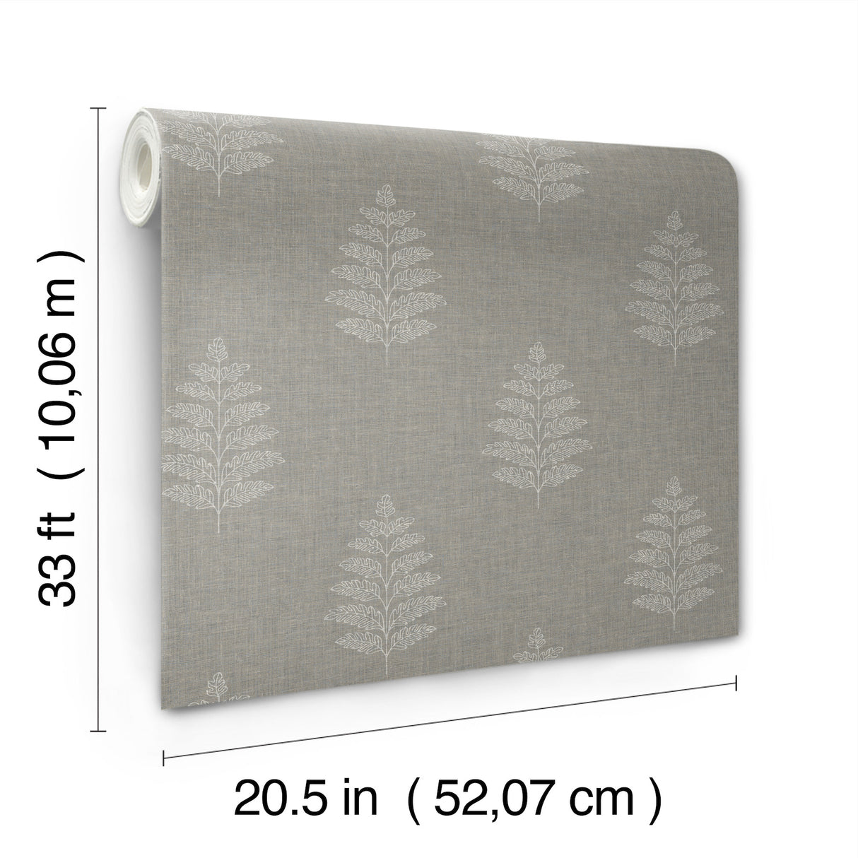 Frond Charcoal by Chesapeake Leaf Wallpaper – Brewster Home Fashions 4169-83128
